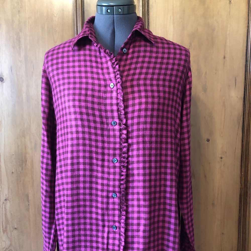Banana Republic Flannel Gingham Shirt
